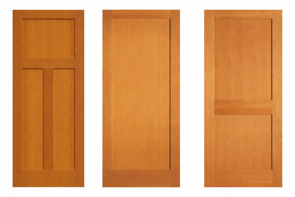 シェーカーデザインの木製ドア