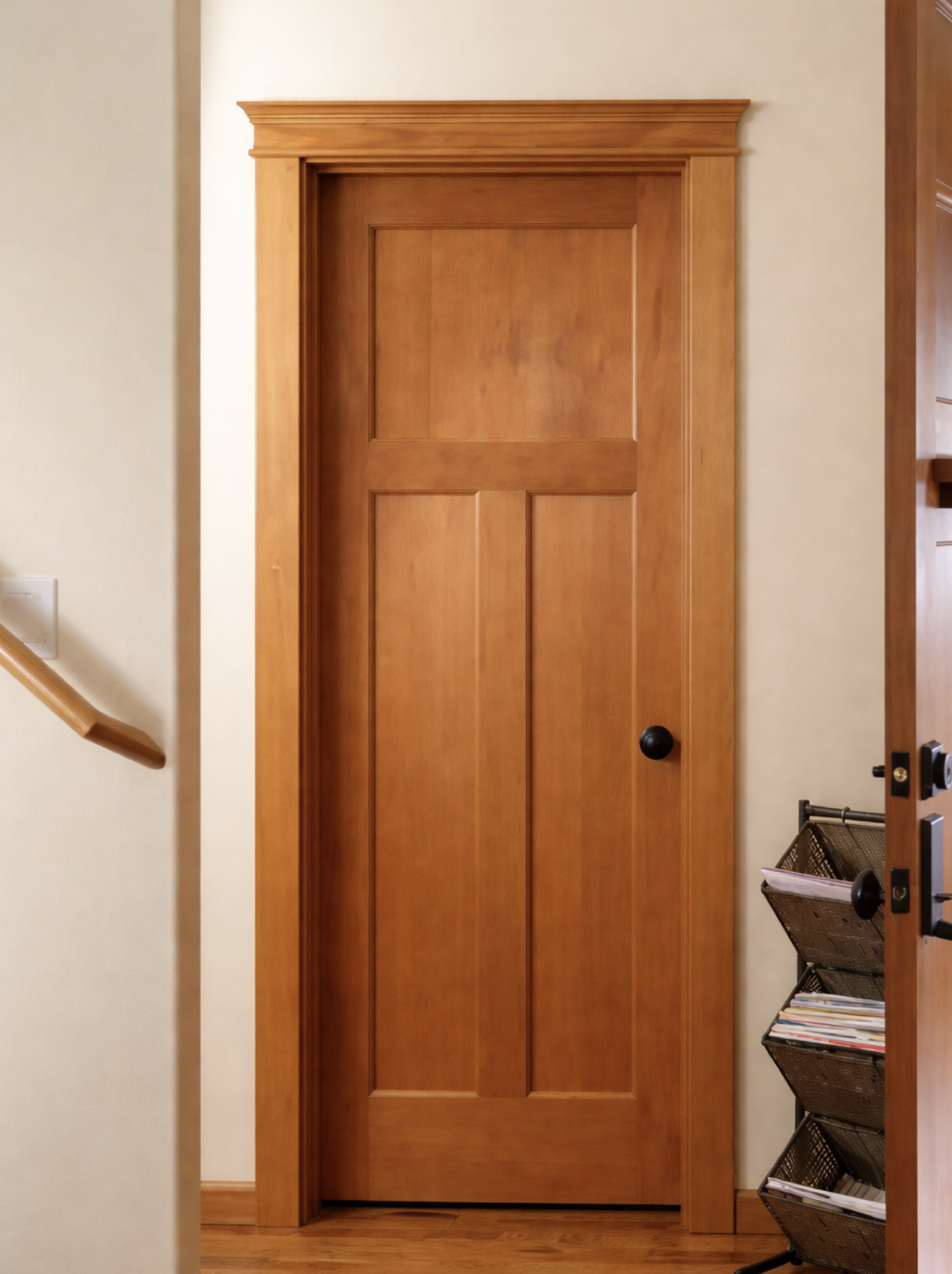 シェーカーデザインの木製内部ドア