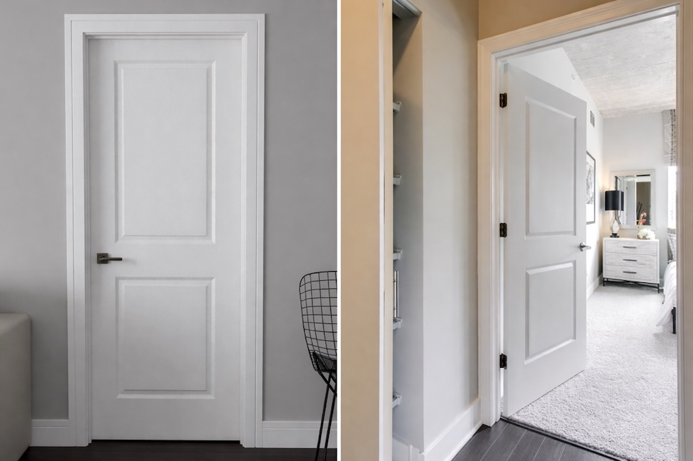 HDF製　組み立て簡単な加工済み輸入内部ドア